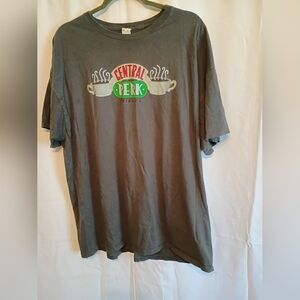 Central Perk Friends Graphic Tee - Charcoal Grey Size 2xl.